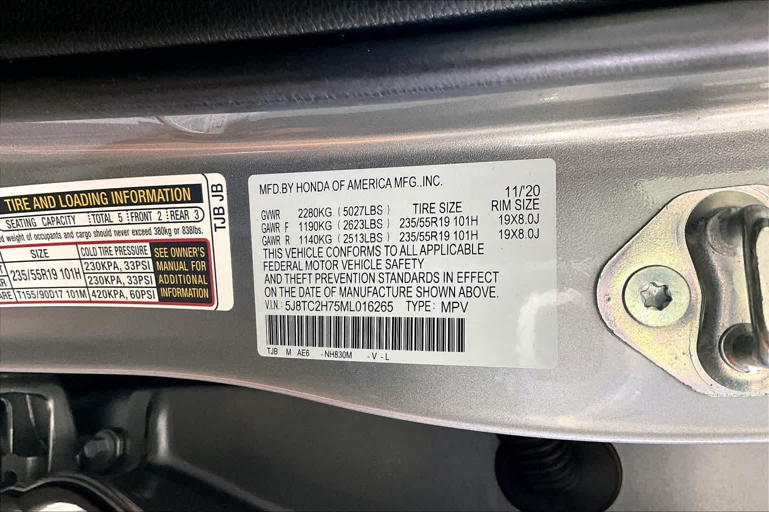 Certified Used 2021 Lunar Silver Metallic Acura With Advance Package image 34