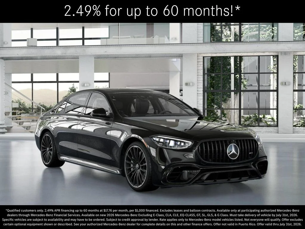 New 2026 Obsidian Black Metallic Mercedes-Benz AMG® S 63 E 4MATIC Sedan image 10