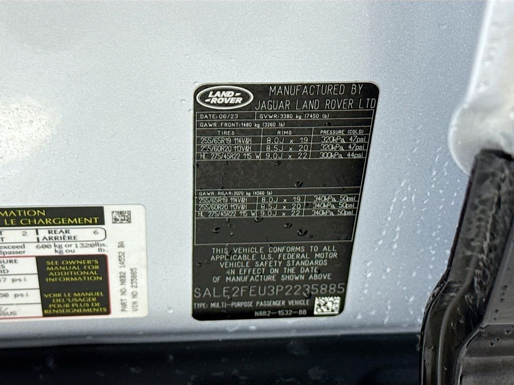 Certified Used 2023 Hakuba Silver Metallic Land Rover X-Dynamic SE image 36