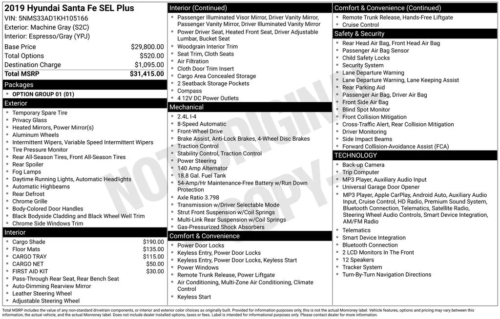 Certified Used 2019 Gray Hyundai SEL Plus image 5