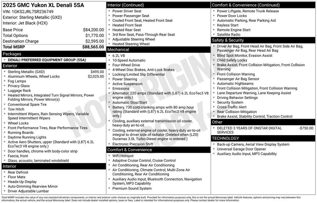 Used 2025 Sterling Metallic GMC Denali image 10