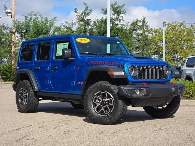 New 2026 Hydro Blue Pearl Coat Jeep Rubicon image 2