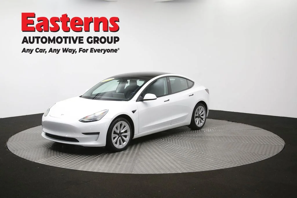 Used 2021 White Tesla Standard Range Plus image 50