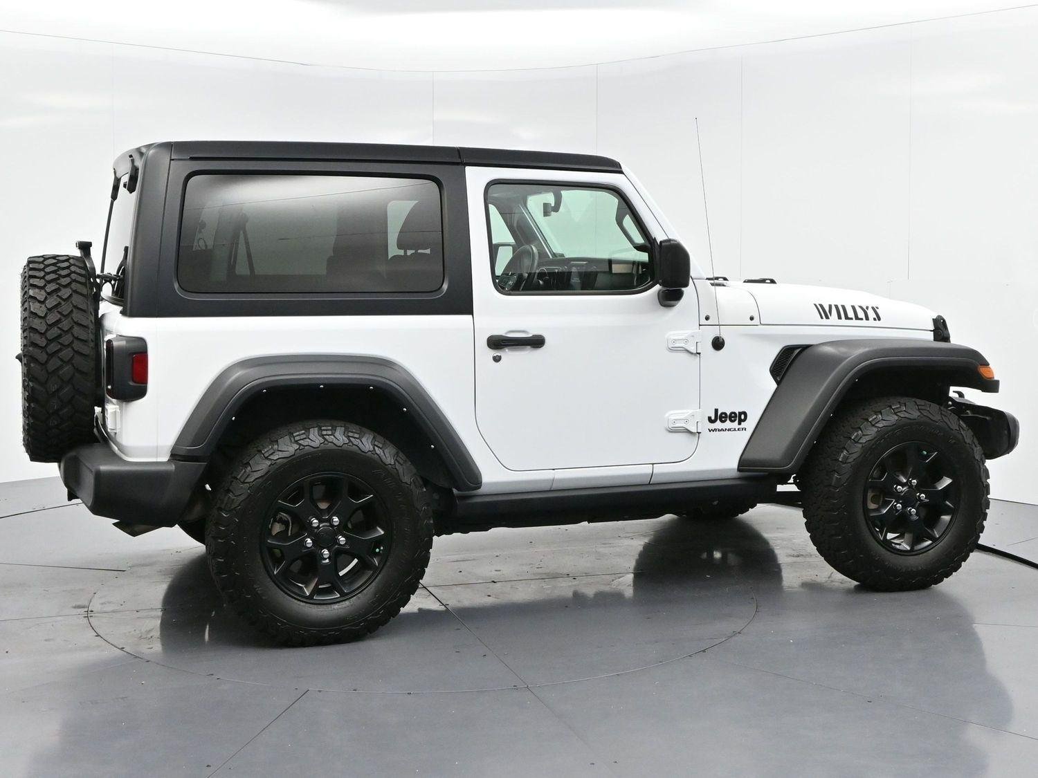 Used 2022 Bright White Clearcoat Jeep Willys image 8