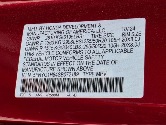 Used 2025 Radiant Red Metallic II Honda Elite image 33