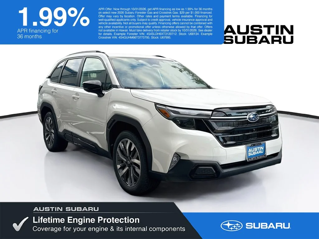 New 2026 White Subaru Touring image 1