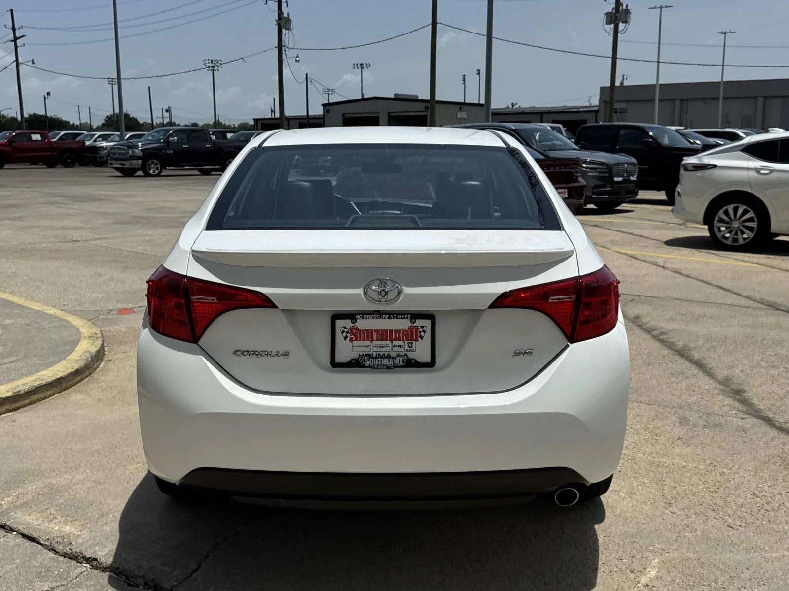 Used 2019 Super White Toyota LE image 6