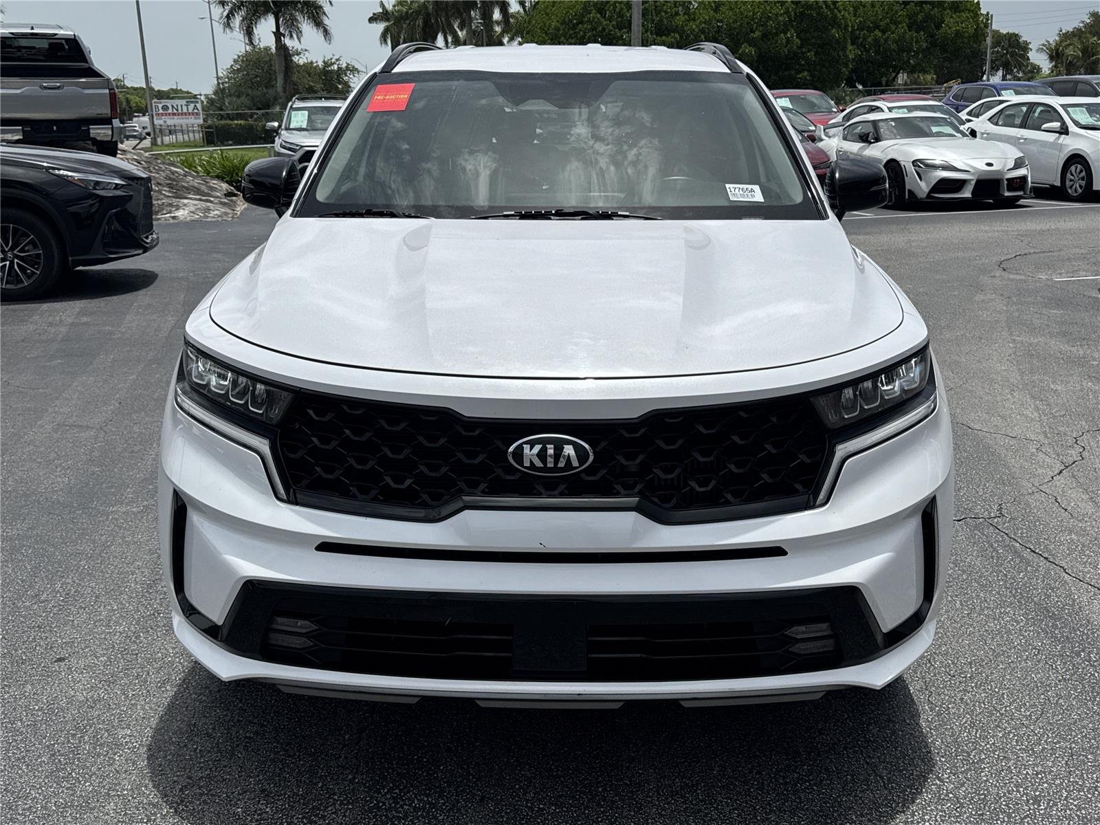 Used 2021 Glacial White Pearl Kia EX image 2
