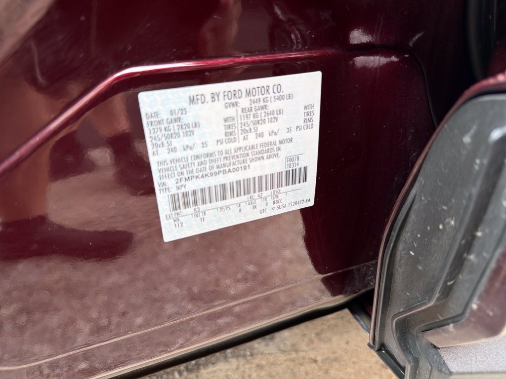 Used 2023 Red Ford Titanium image 24