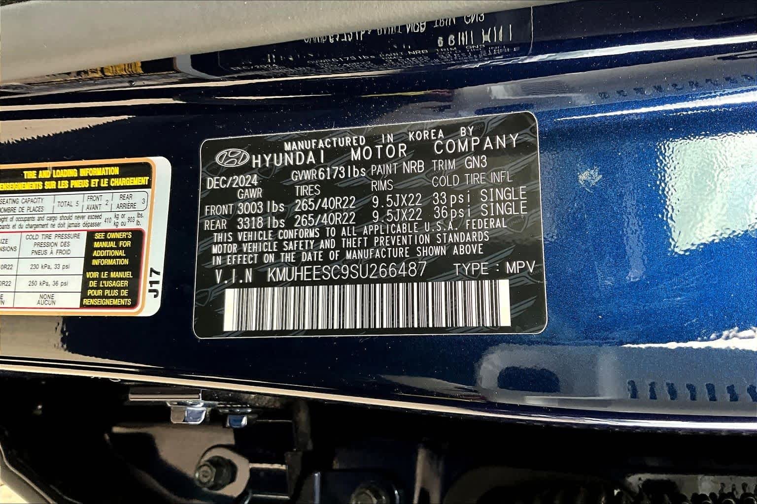 Certified Used 2025 Capri Blue Genesis 3.5T Prestige image 59