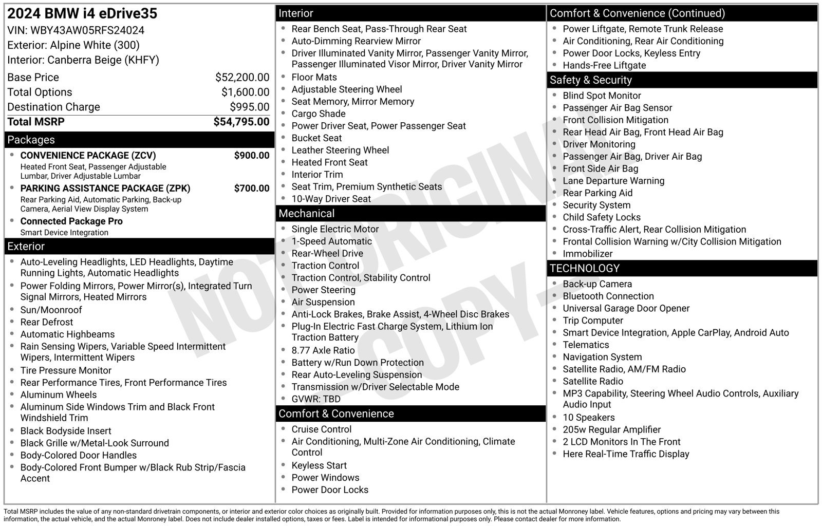 Certified Used 2024 White BMW eDrive35 image 2