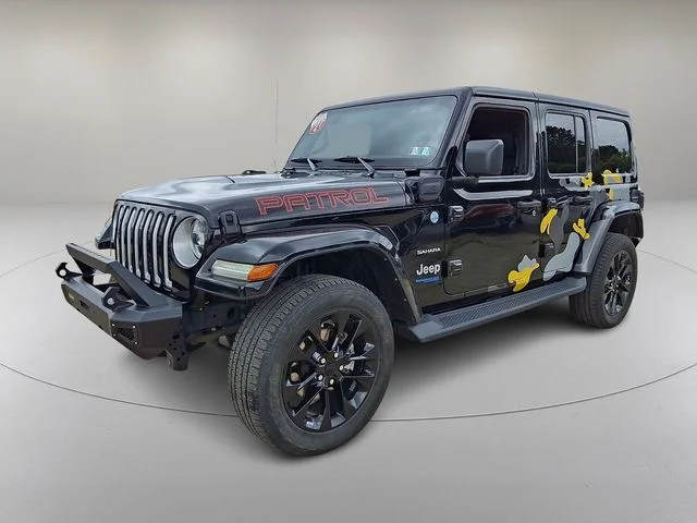 Used 2021 Black Jeep Unlimited Sahara 4xe image 5
