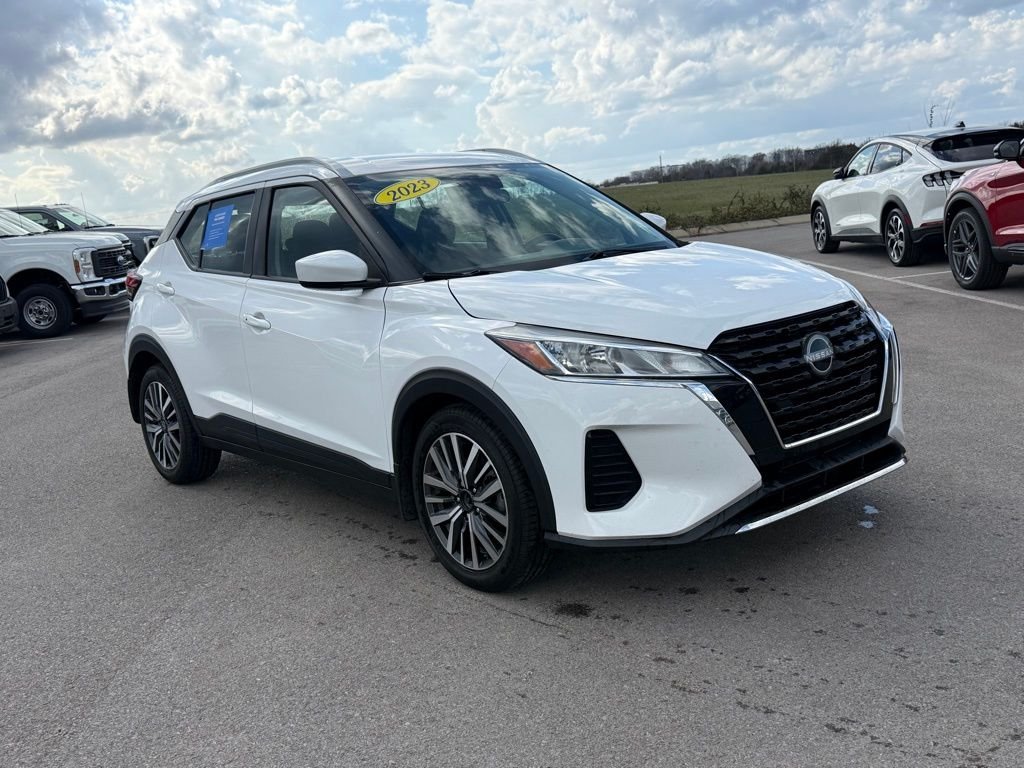 Certified 2023 Nissan Kicks SV with VIN 3N1CP5CV7PL480759 for sale in Shelbyville, TN