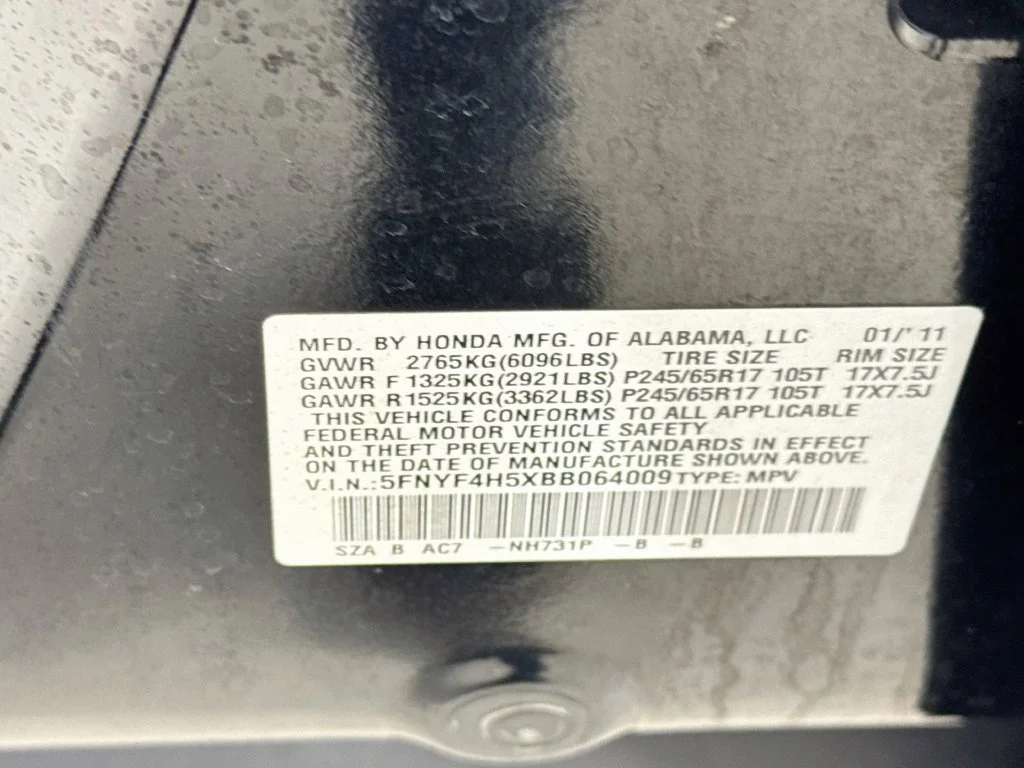 Used 2011 Crystal Black Pearl Honda EX-L image 38