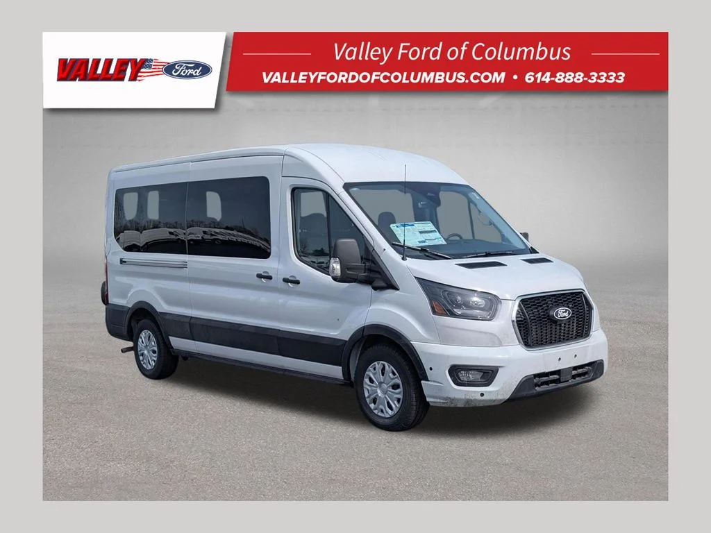 New 2026 Oxford White Ford Passenger Van XLT image 1