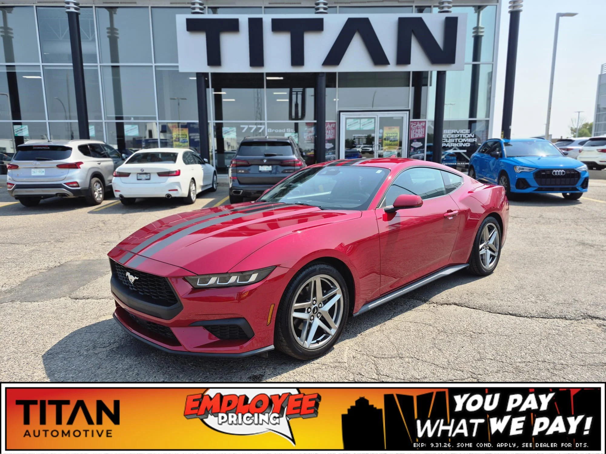 Certified Used 2024 Rapid Red Metallic Tinted Clearcoat Ford EcoBoost Fastback*315HP!! | Rapid Red Metallic | Htd Seats | Lane Keep Assist | Blind Spot Detection image 1