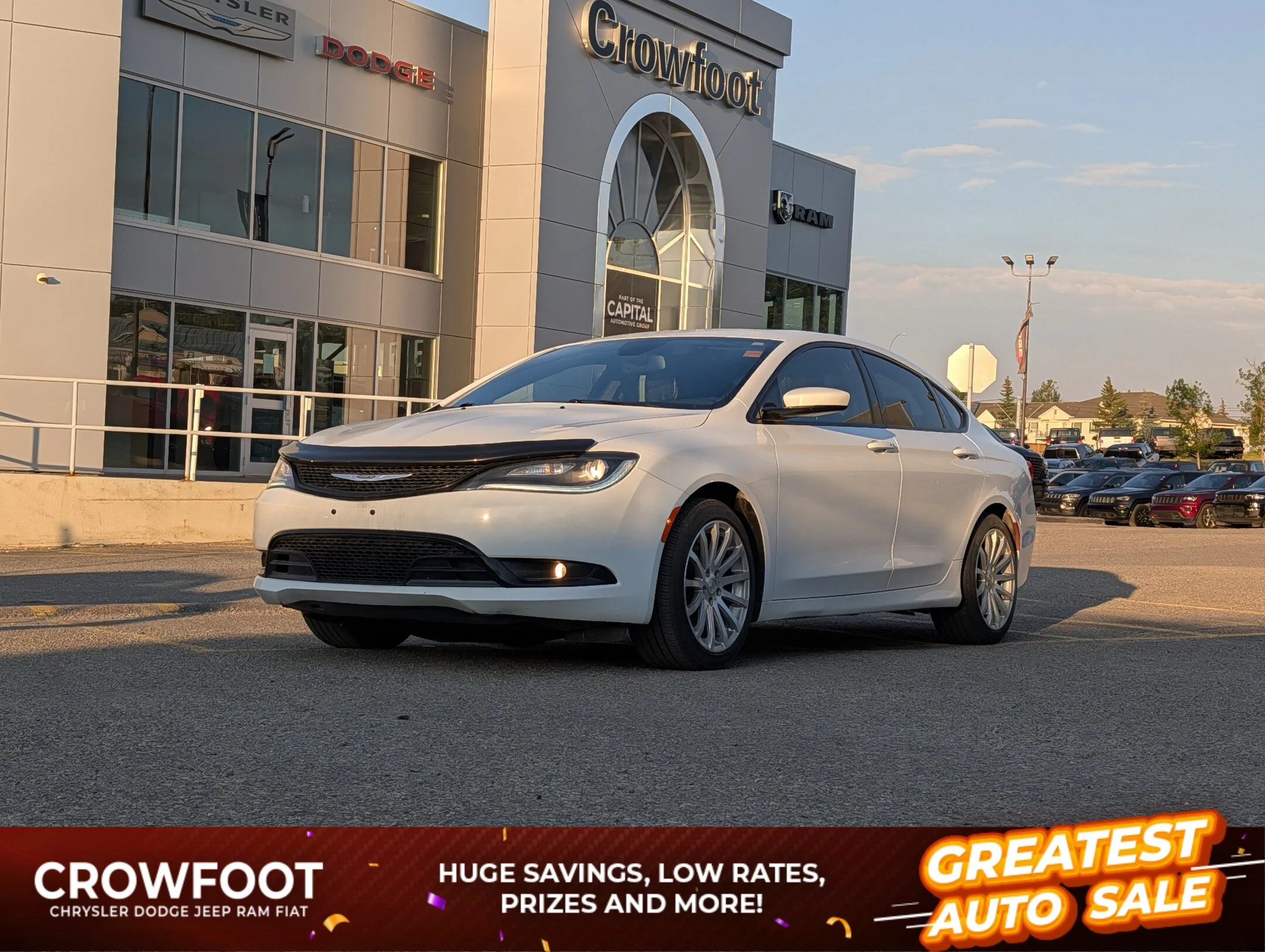 Certified Used 2016 White Chrysler S - 8.4 Touchscreen - V-6 - ParkView Camera & - 4dr Sdn S FWD image 1