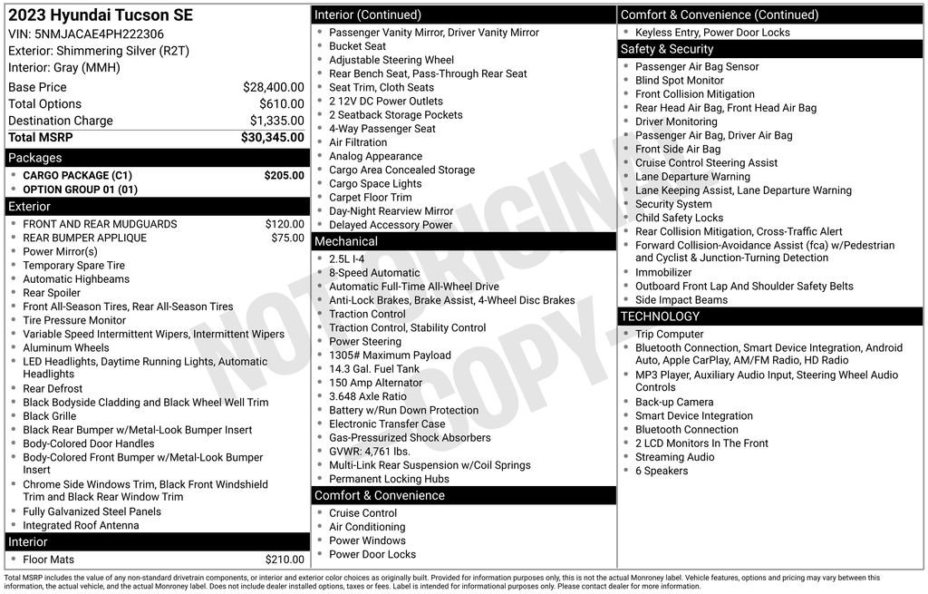 Certified Used 2023 Silver Hyundai SE image 30
