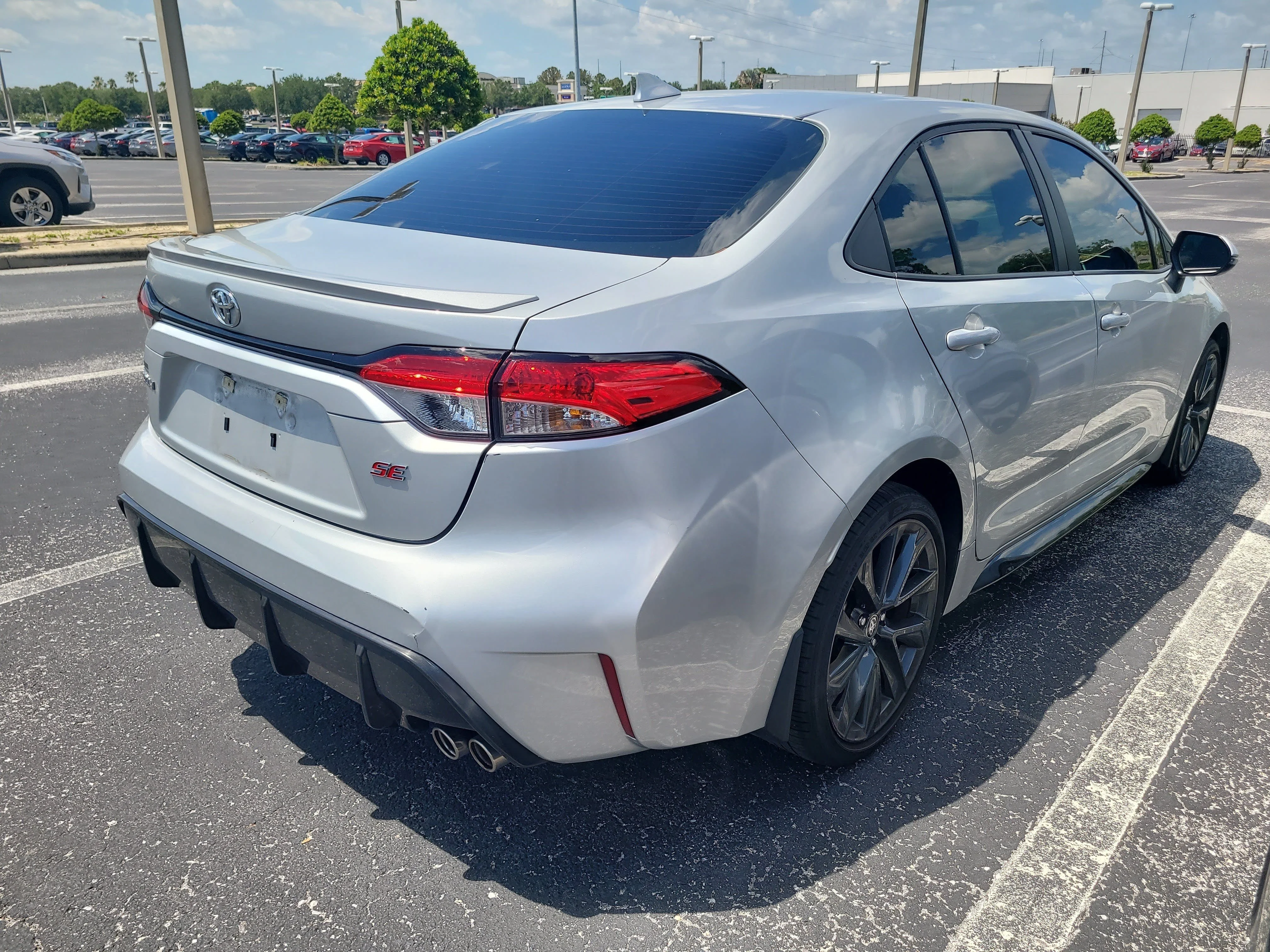 Used 2024 Classic Silver Metallic Toyota SE image 7