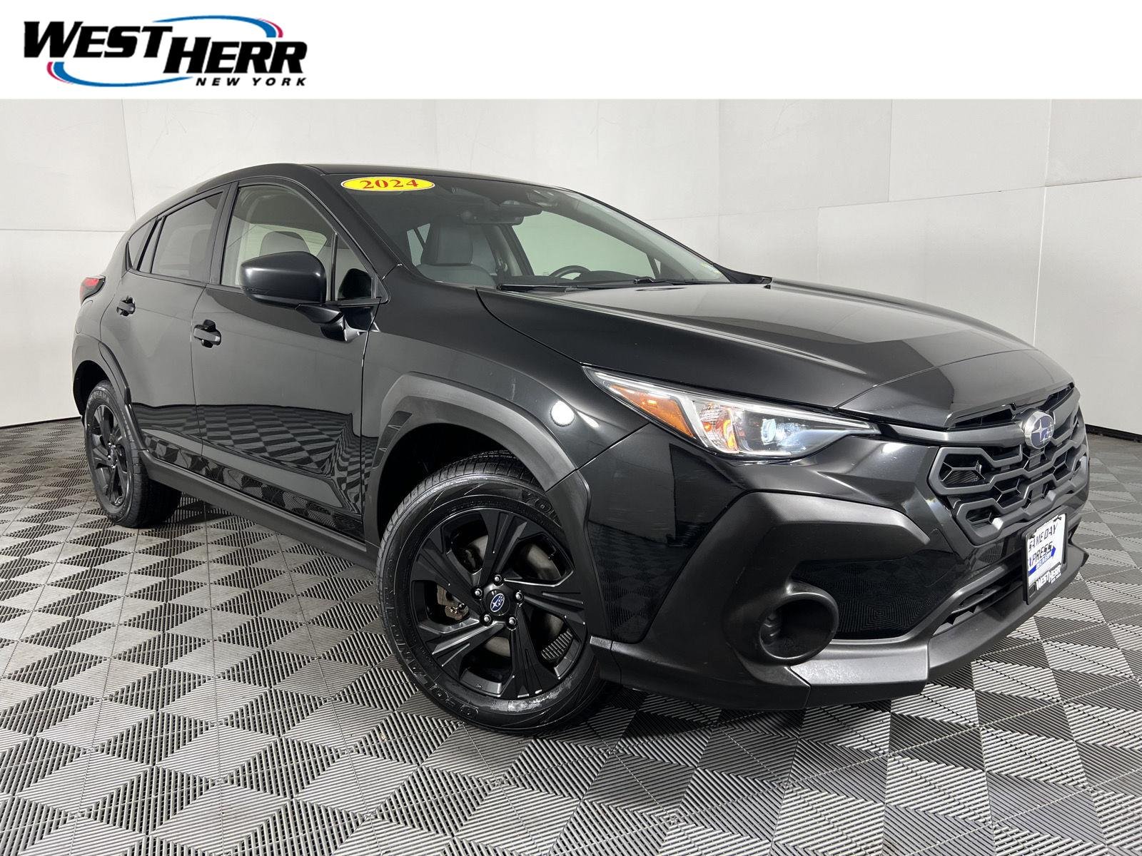 Used 2024 Crystal Black Silica Subaru Base image 1