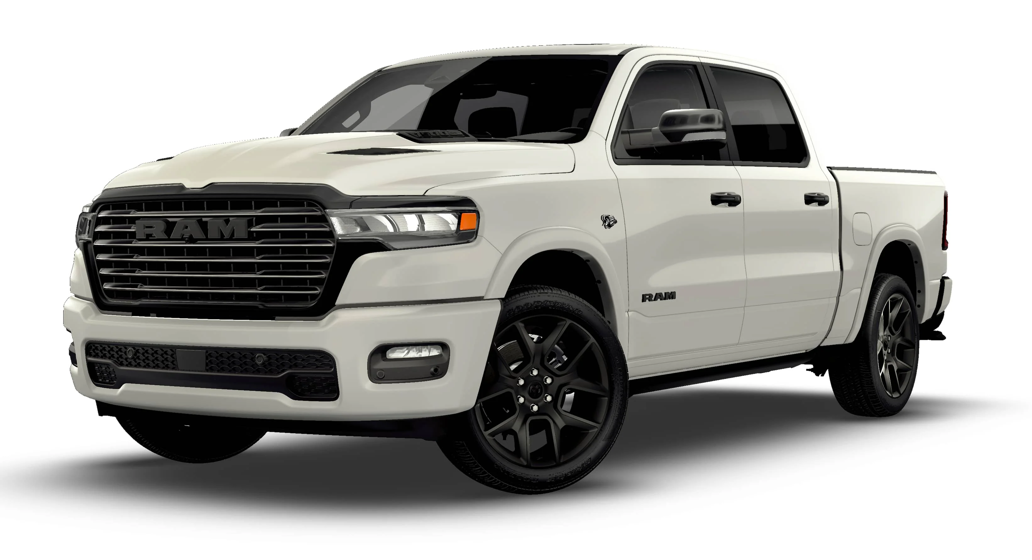 New 2026 Ivory White Tri-Coat Pearl-Coat Exterior Paint RAM Laramie image 13