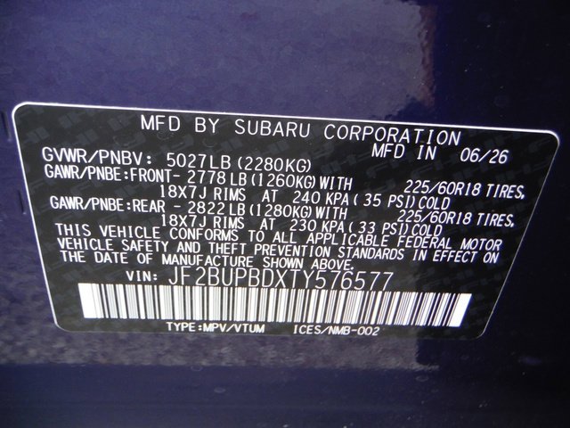 New 2026 CRYSTAL WHITE PEARL Subaru Premium image 47