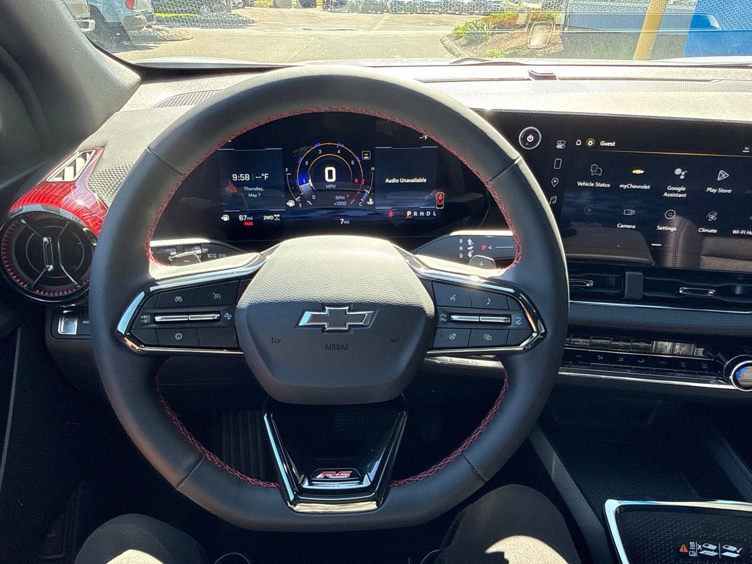 New 2026 Polar White Tricoat Chevrolet RS with Panoramic Sunroof - Safety and Technology Package image 16