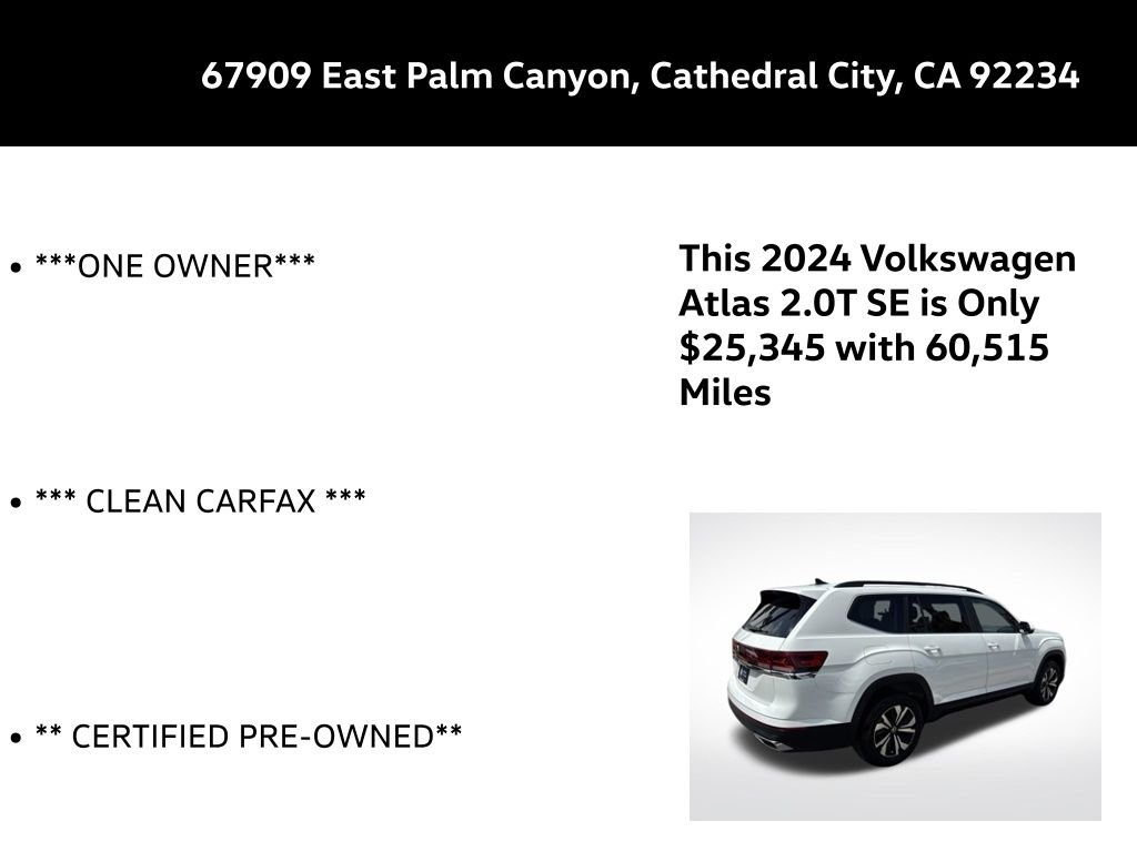 Certified Used 2024 White Volkswagen 2.0T SE image 5