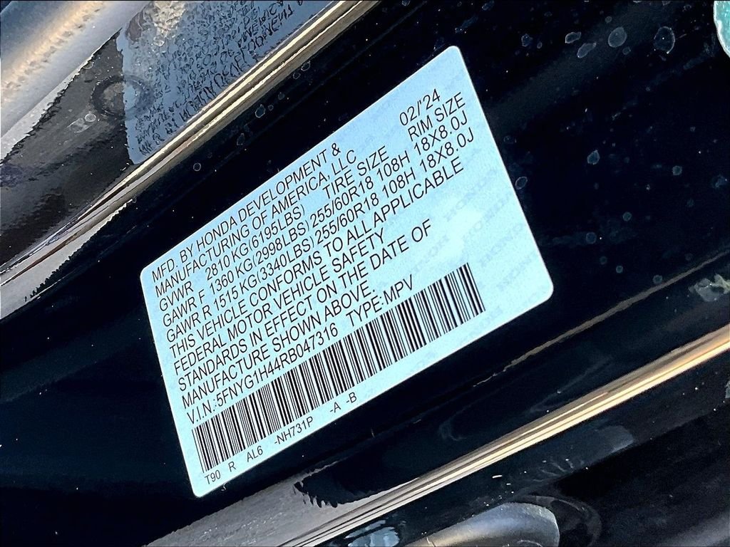 Used 2024 Black Honda EX-L image 35