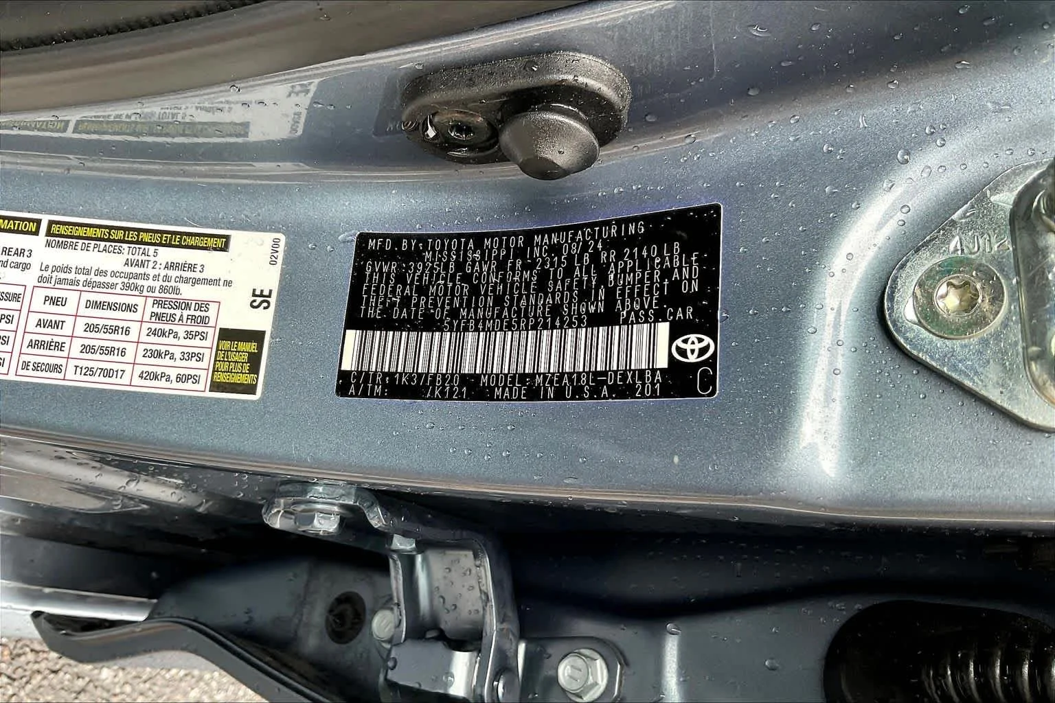 Used 2024 Celestite Toyota LE image 33