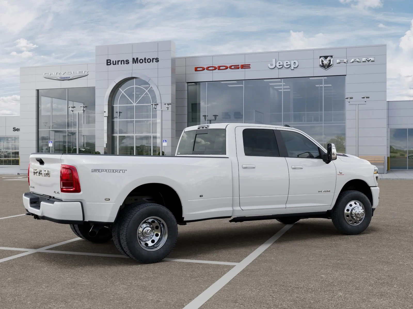 New 2027 Bright White Clear-Coat Exterior Paint RAM Laramie Dually image 30