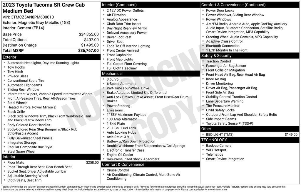 Used 2023 Gray Toyota SR image 10