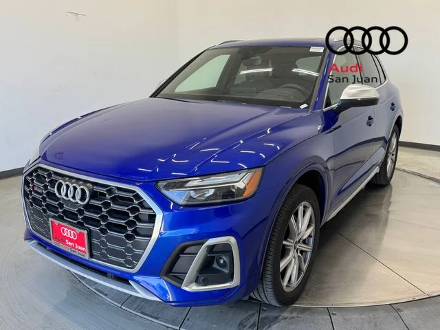 Used 2022 Blue Audi Premium Plus image 3