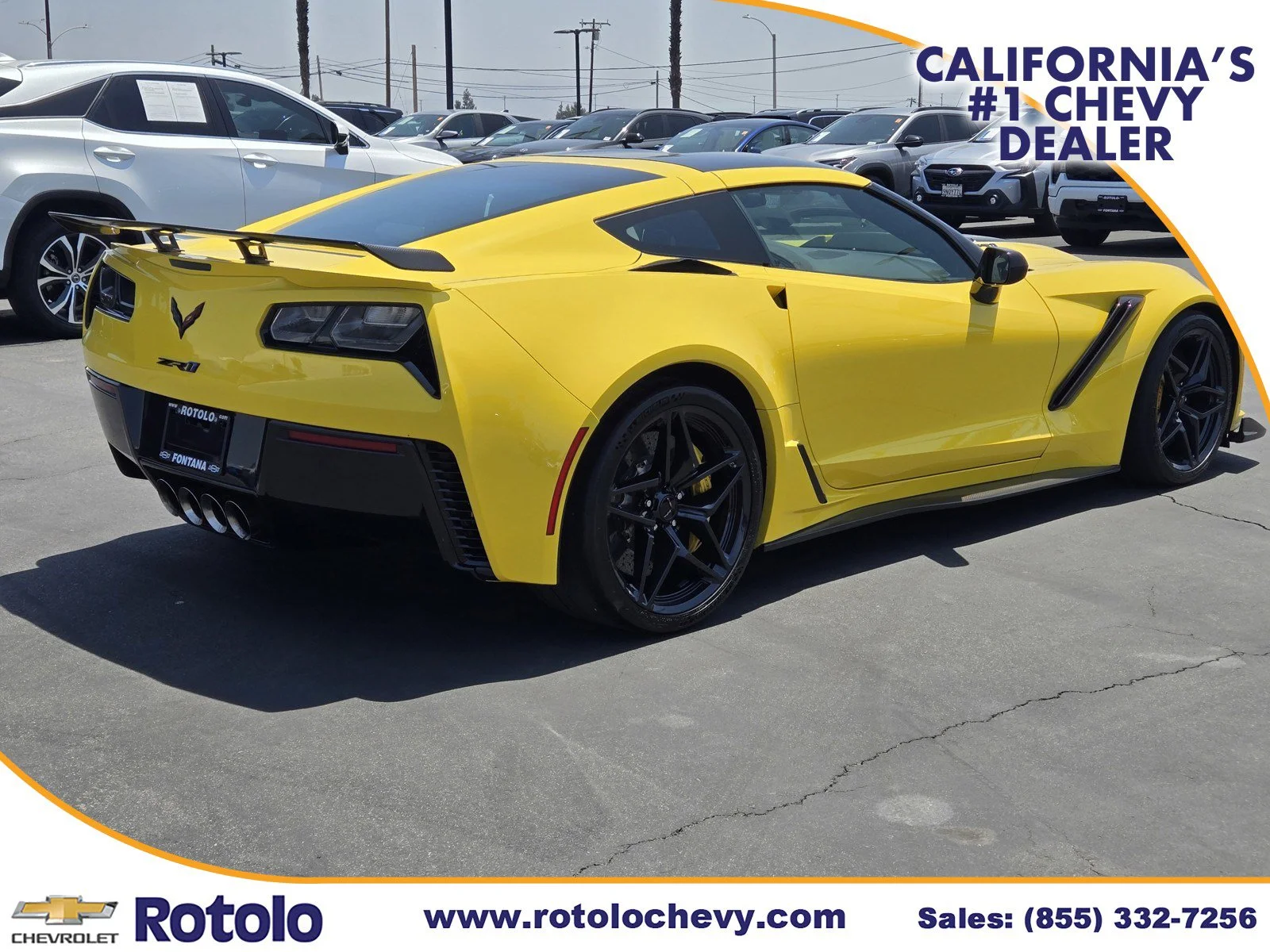 Used 2019 Corvette Racing Yellow Tintcoat Chevrolet ZR1 3ZR image 7