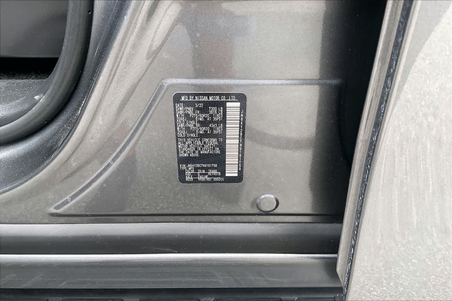 Used 2022 Gun Metallic Nissan SL image 33