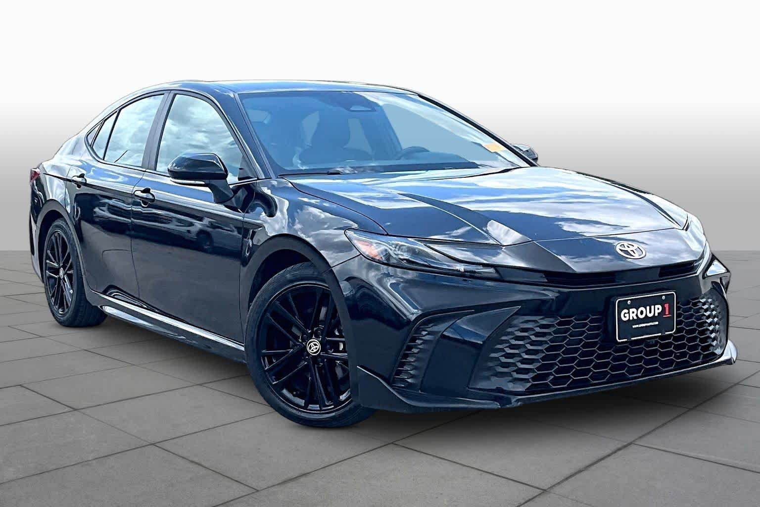 Used 2025 Midnight Black Metallic Toyota SE image 3