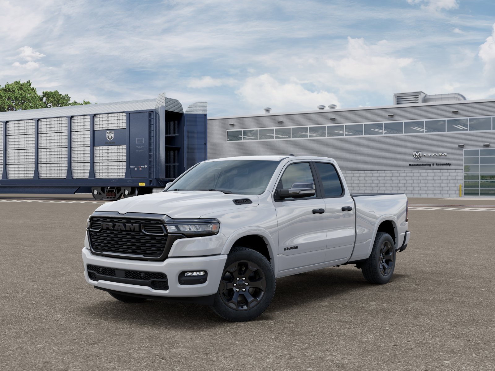 New 2026 Bright White Clear-Coat Exterior Paint RAM BIG HORN image 1