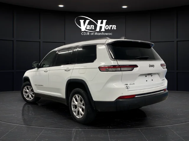 Used 2021 Bright White Clearcoat Jeep Limited image 5