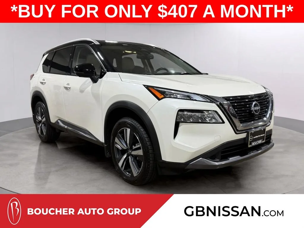 Certified Used 2023 Pearl White Tricoat/Super Black Nissan SL image 1
