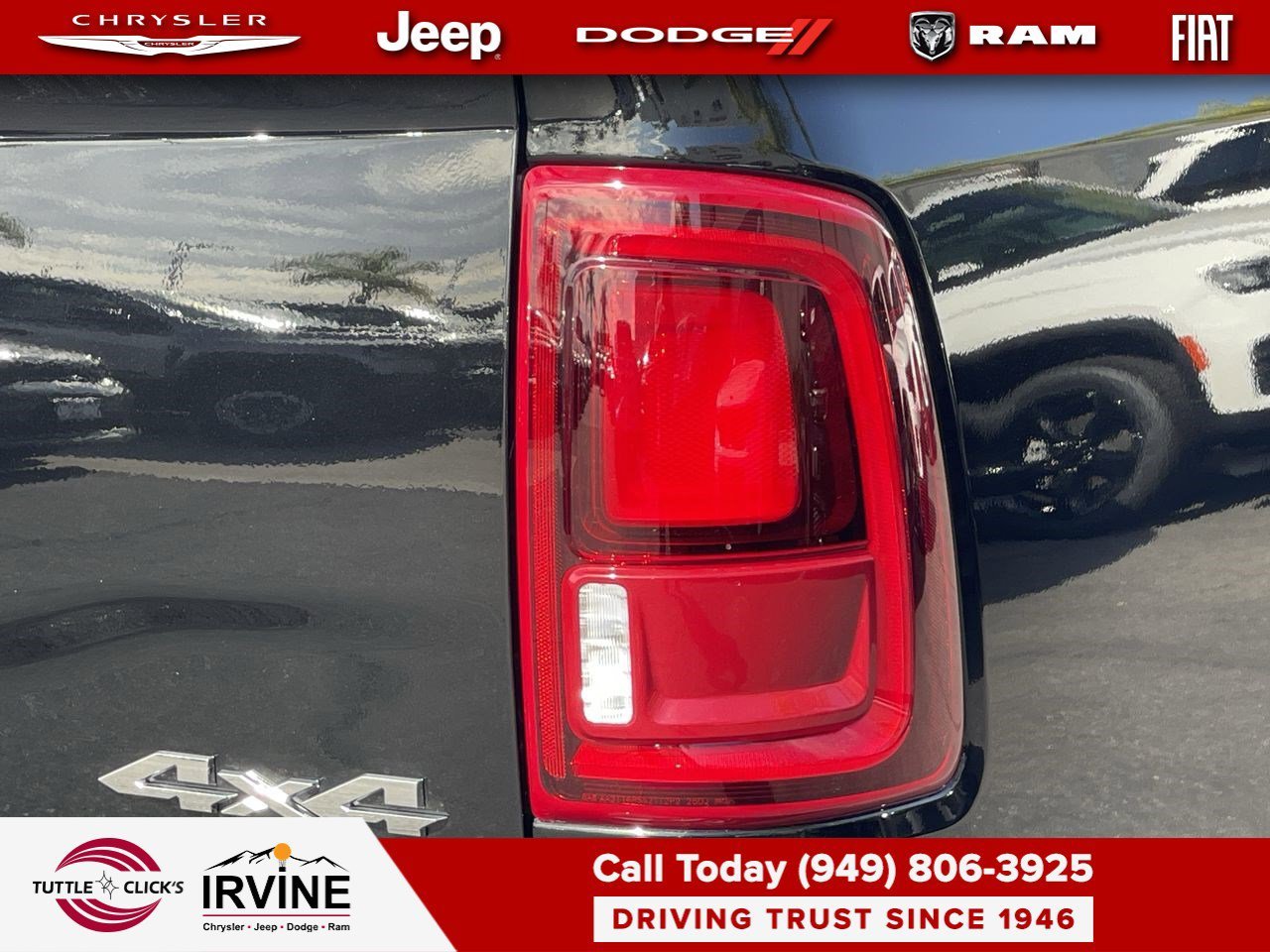 New 2026 Diamond Black Crystal Pearl-Coat Exterior Paint RAM Laramie image 9