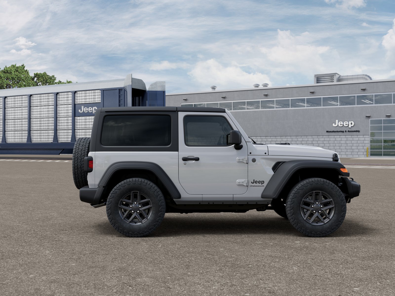 New 2026 Bright White Clear-Coat Exterior Paint Jeep Sport S image 12