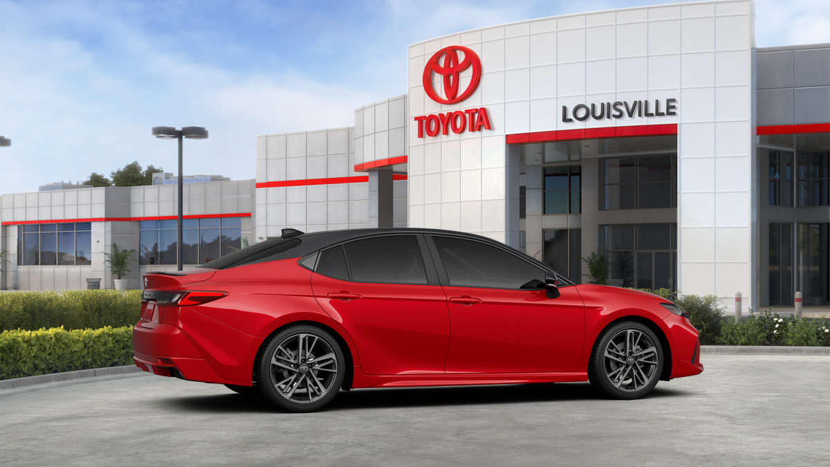 New 2026 Supersonic Red with Midnight Black Metallic roof Toyota XSE image 35