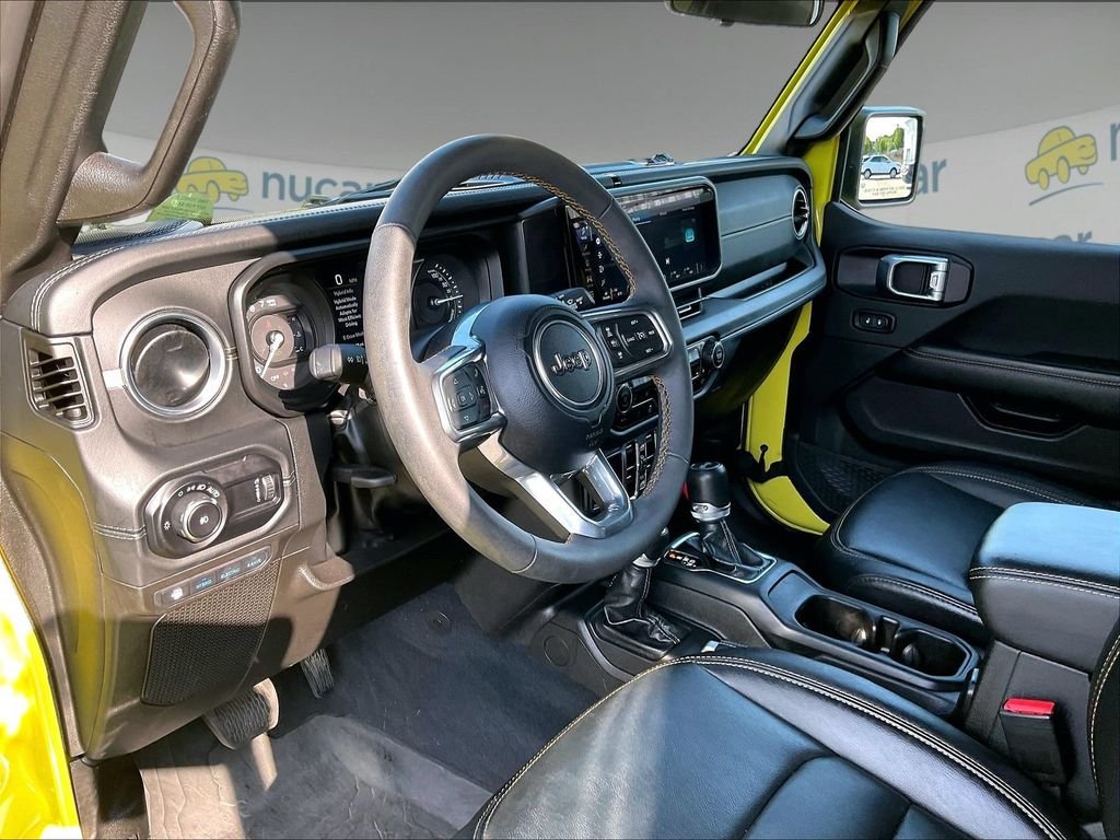 Used 2024 Yellow Jeep Sahara 4xe image 8