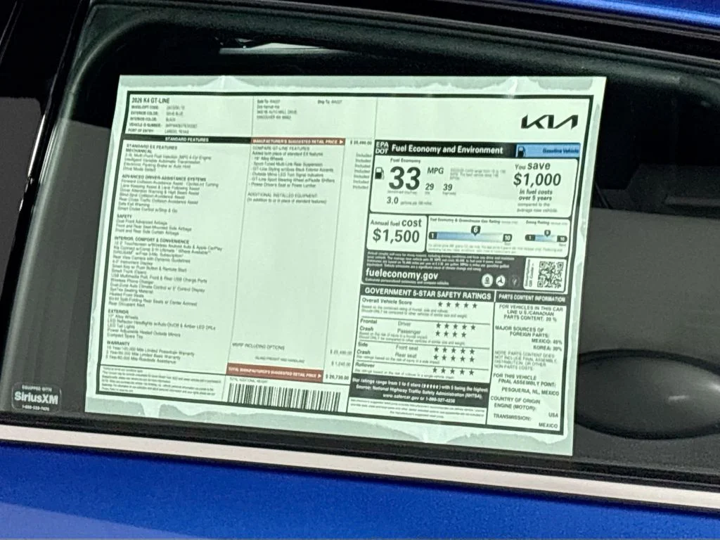 New 2026 Wave Blue Kia GT-Line image 23