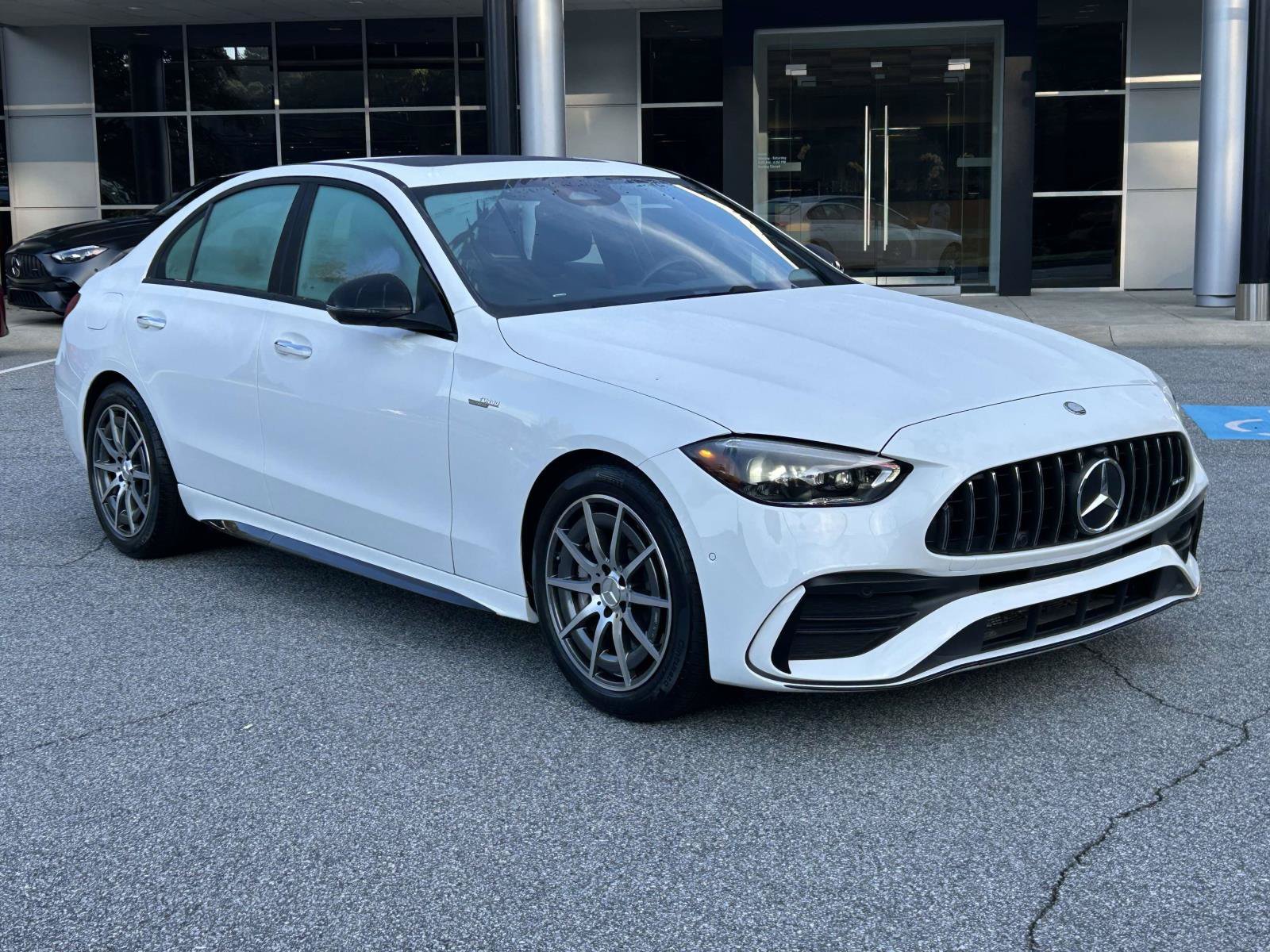 Certified Used 2025 Polar White Mercedes-Benz AMG® C 43 4MATIC® Sedan image 4