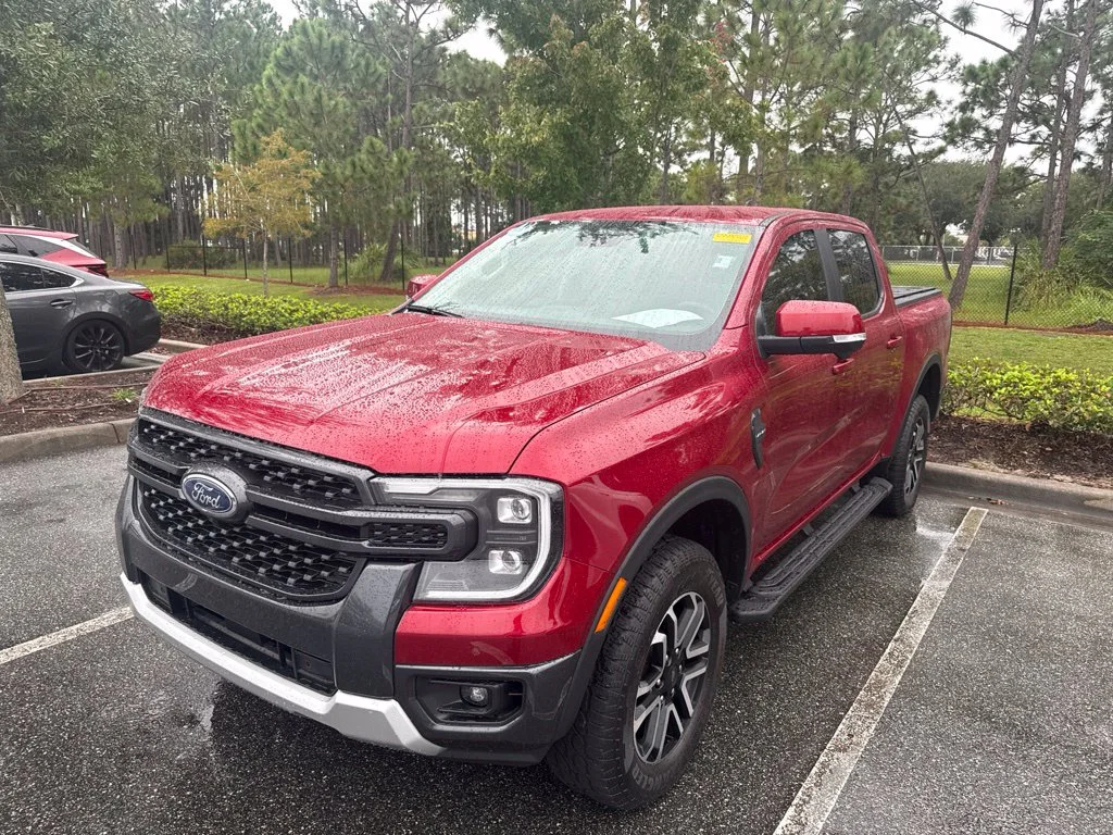 Used 2025 Red Ford Lariat image 2