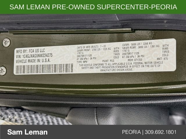 Used 2022 Green Jeep Sport S image 28
