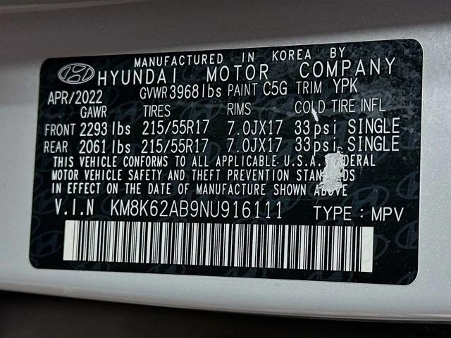 Certified Pre-Owned 2022 Hyundai Kona SEL