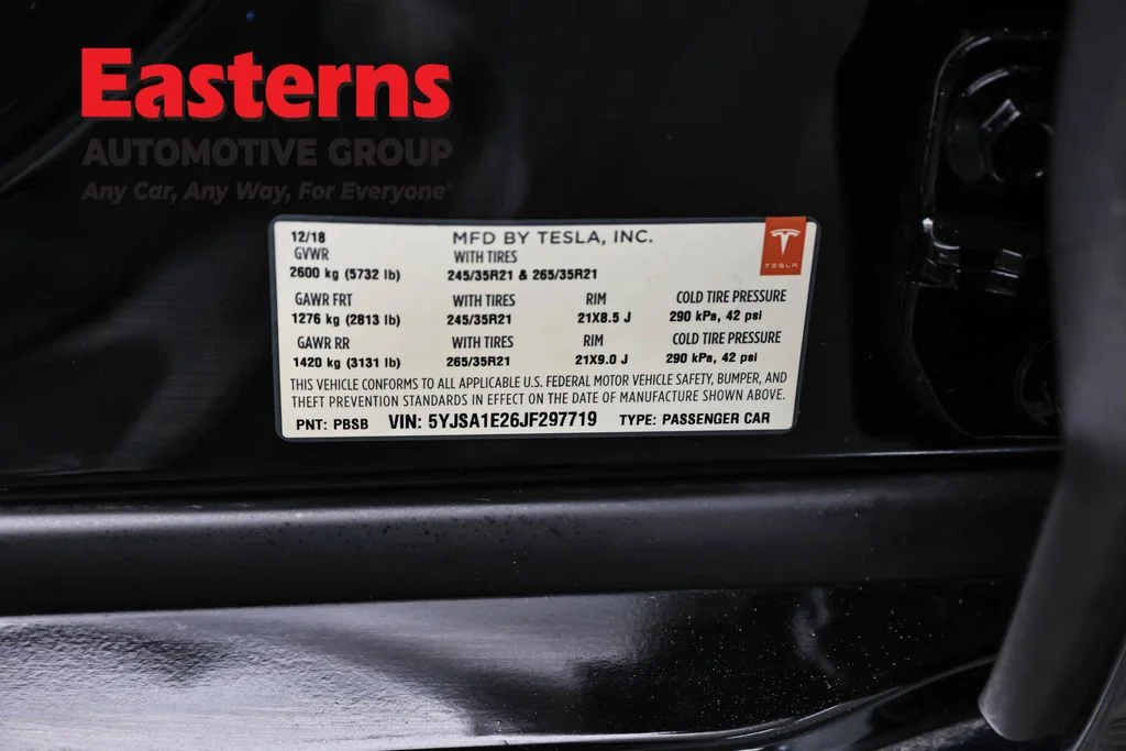 Used 2018 Black Tesla 75D image 34