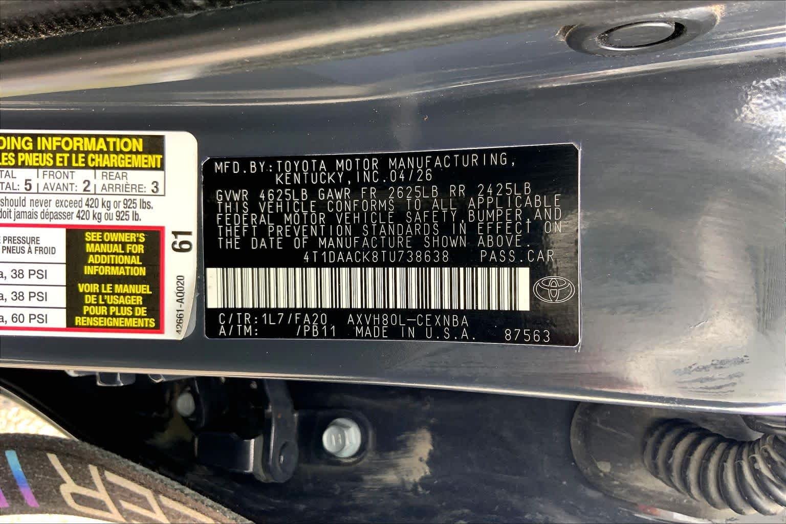 Used 2026 Underground Toyota LE image 36